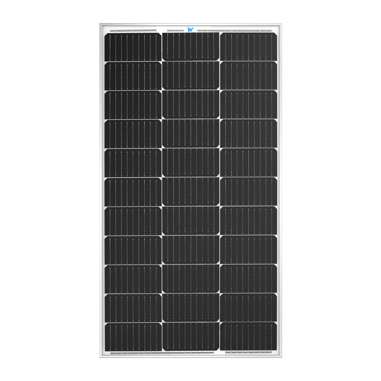 W SOLAR 100 Watt 12 Volt Monocrystalline Solar Panel | 25-Year Warranty