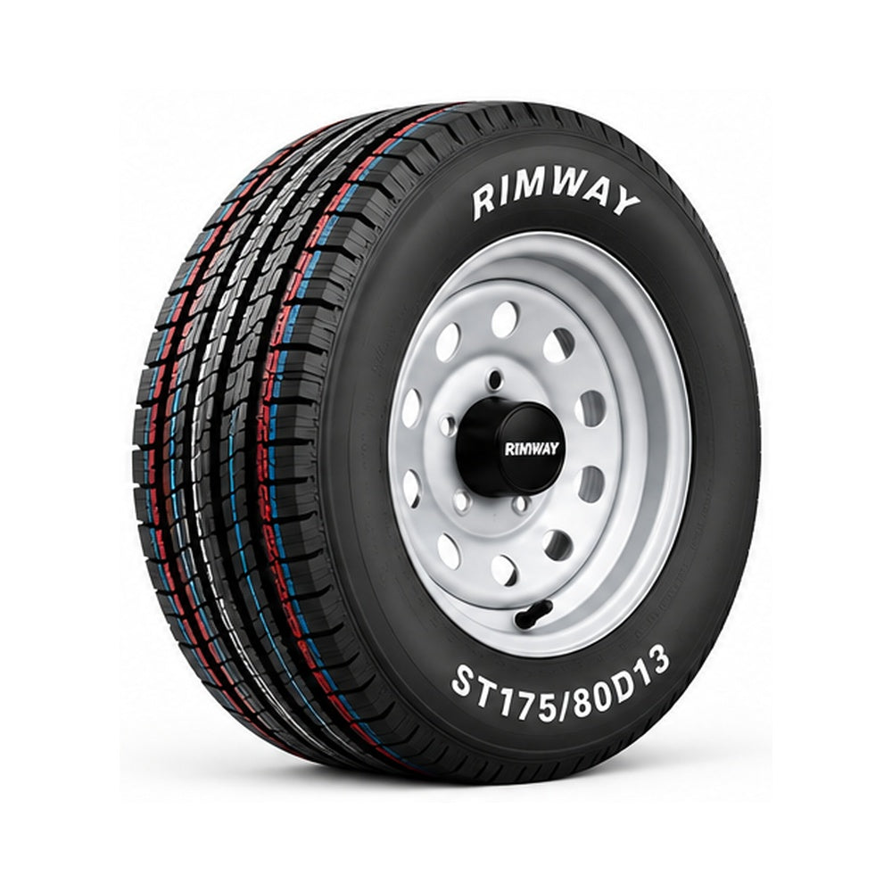RIMWAY ST175/80D13 Trailer Tire & Wheel Assembly - Load Range D