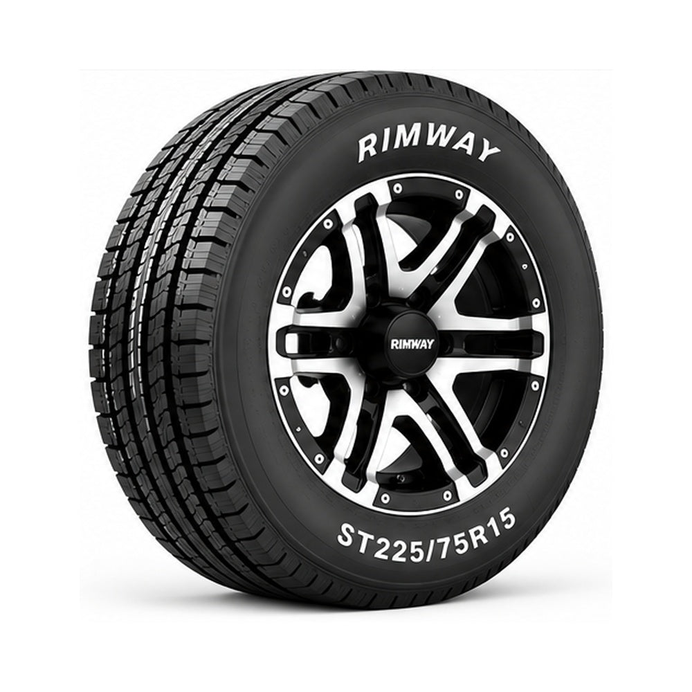 RIMWAY ST225/75R15 Trailer Tire & Wheel Assembly - Load Range E