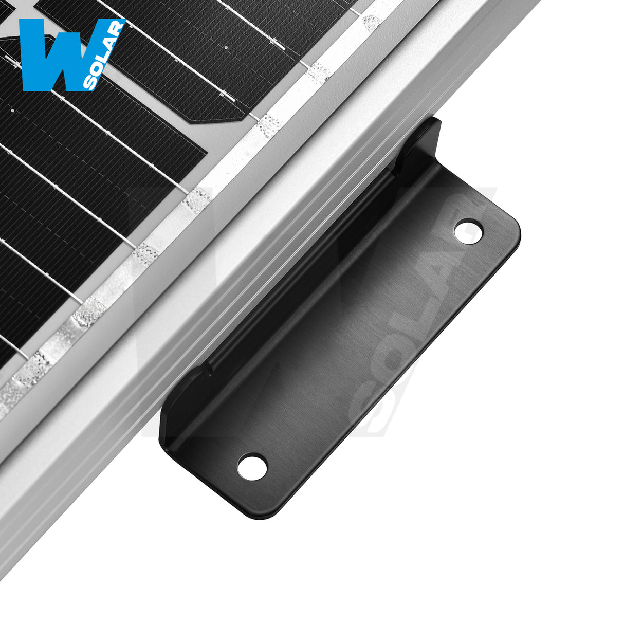 W SOLAR Z-Brackets for Solar Panels | Heavy-Duty Aluminum Mounting Brackets with Screws