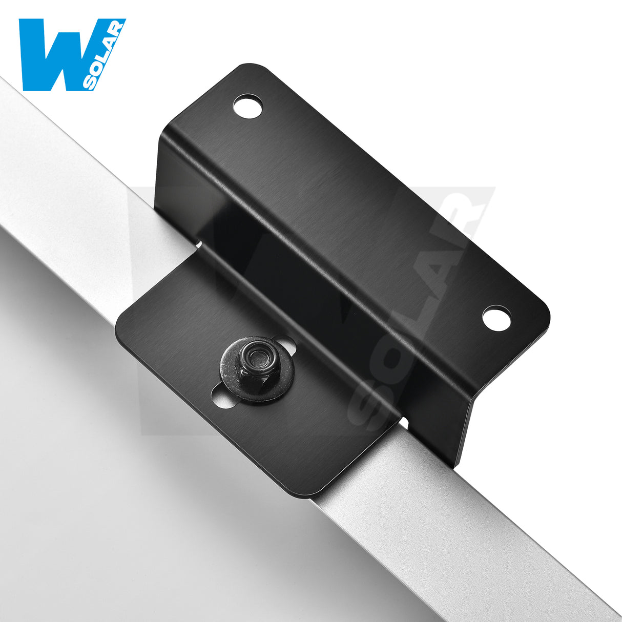 W SOLAR Z-Brackets for Solar Panels | Heavy-Duty Aluminum Mounting Brackets with Screws
