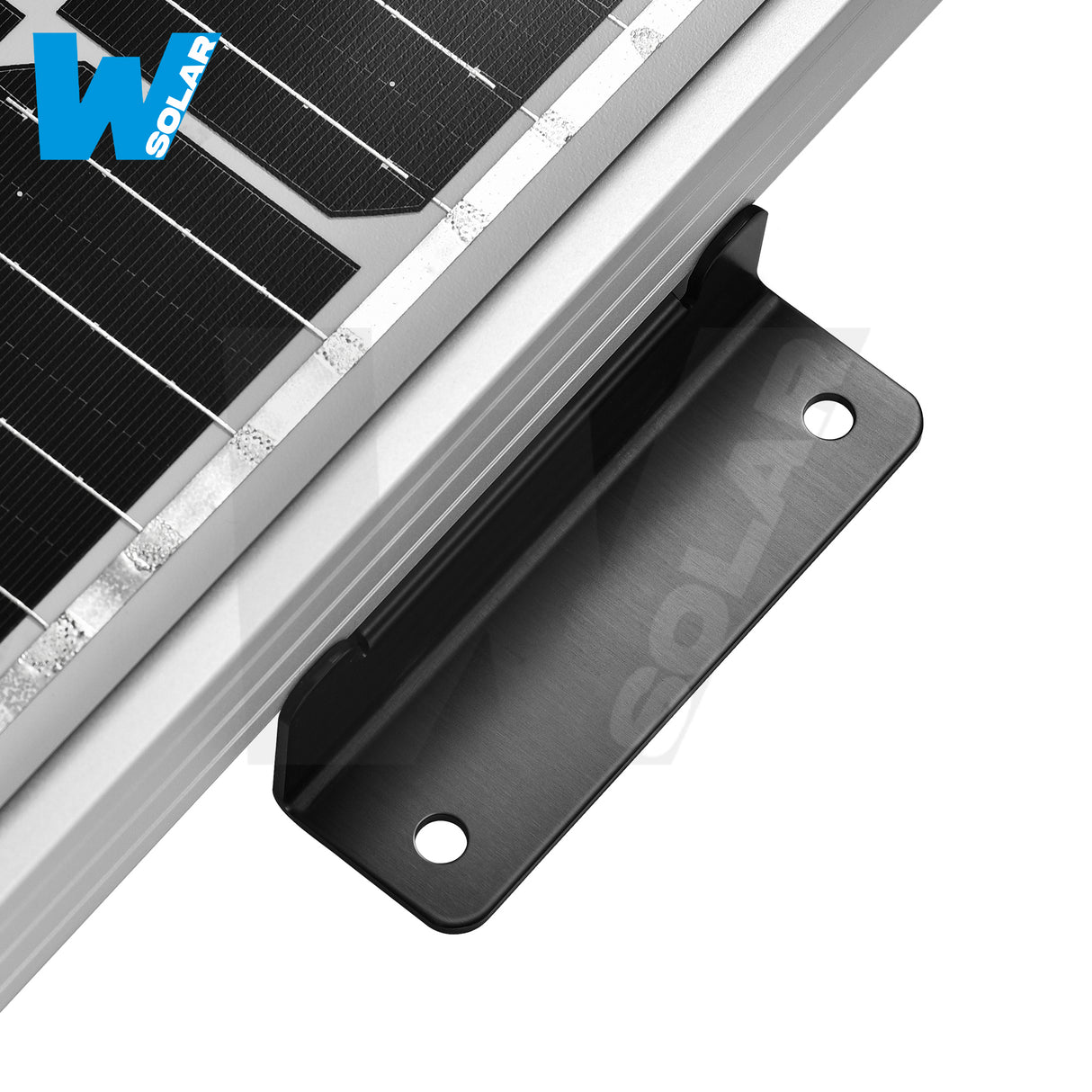 W SOLAR Z-Brackets for Solar Panels | Heavy-Duty Aluminum Mounting Brackets with Screws